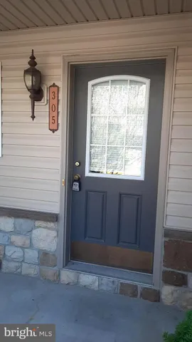 a view of front door
