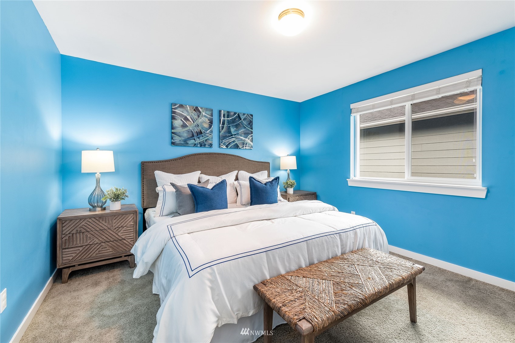 3710 222nd Place Southeast Bothell, WA 98021 - Photo 26 of 37 a bedroom with a bed and a night stand