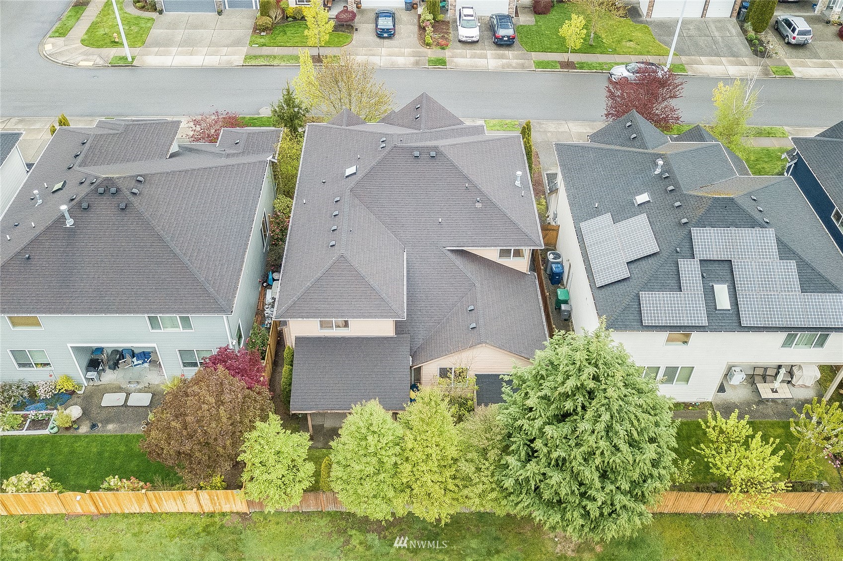 3710 222nd Place Southeast Bothell, WA 98021 - Photo 36 of 37 an aerial view of residential houses with outdoor space and swimming pool