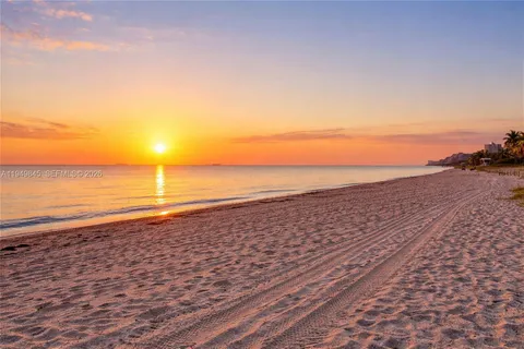 a view of an ocean and beach