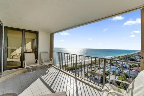 a view of a balcony