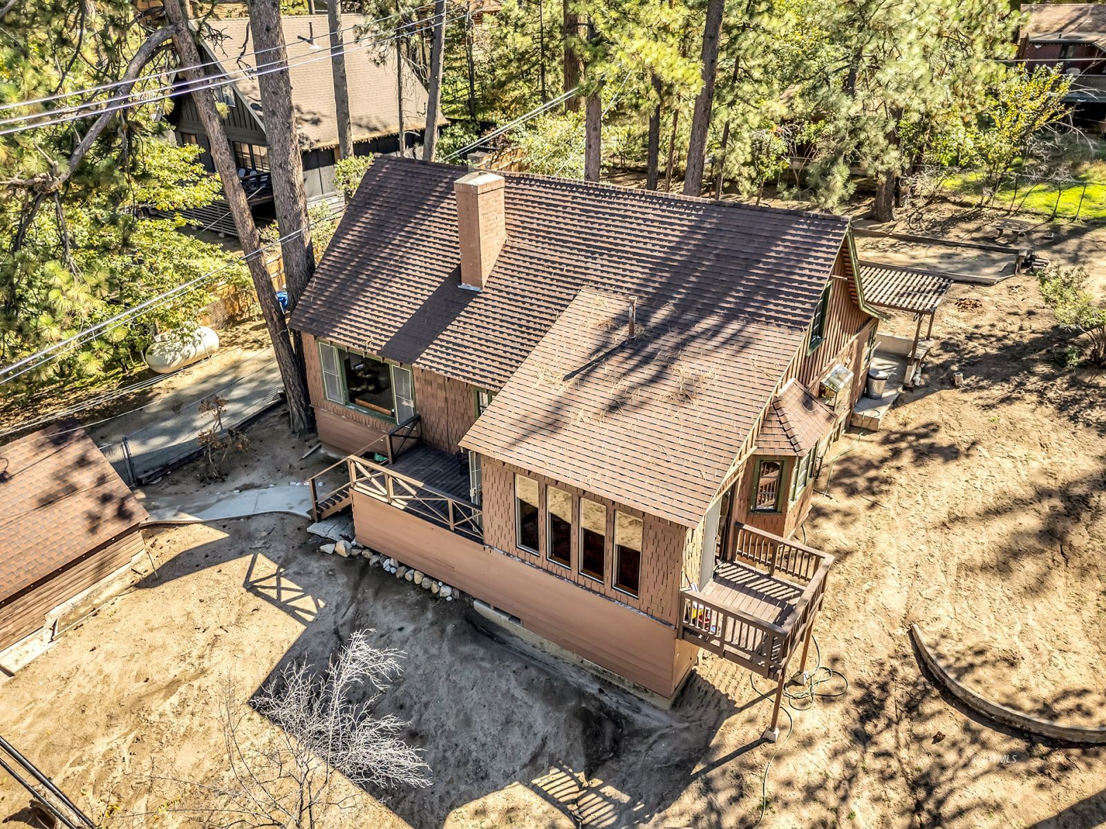53575 Tollgate Road Idyllwild, CA 92549 - Photo 6 of 71 a view of a house with wooden deck