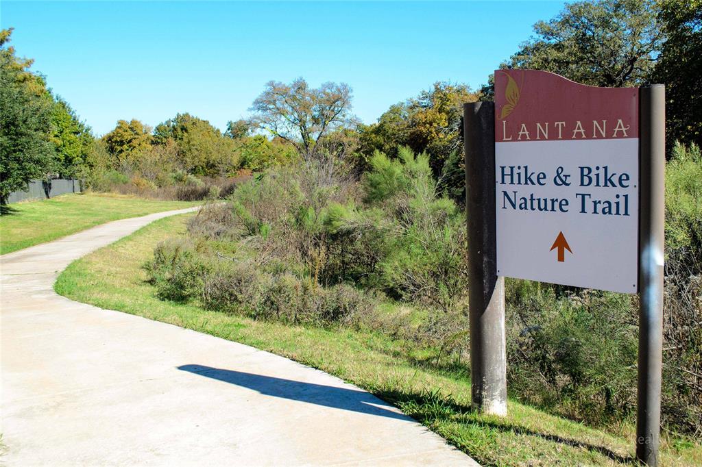 731 Lockridge Road Lantana, TX 76226 - Photo 36 of 38 Spread throughout the community, the extensive hike and bike trails are the perfect place to relax and stroll around the neighborhood.