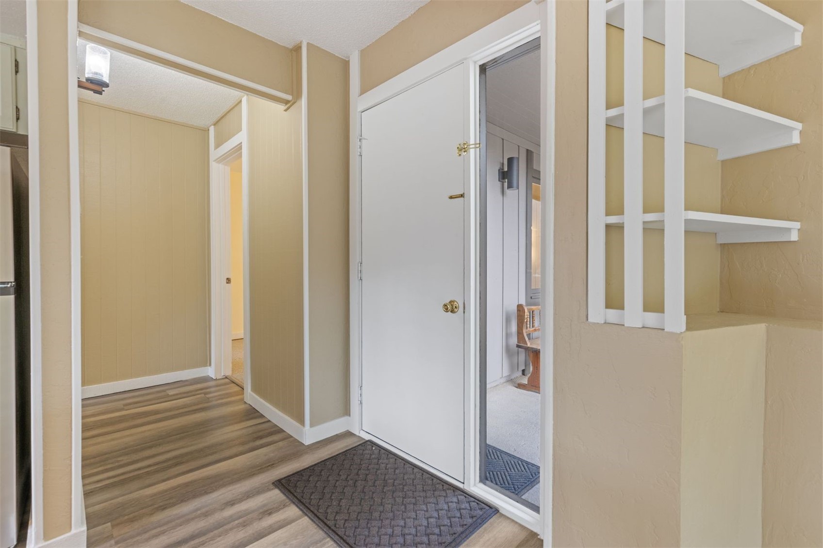 1127 Ski Hill Road, Unit 94 Breckenridge, CO 80424 - Photo 10 of 36 a view of a bathroom with wooden floor and a sink