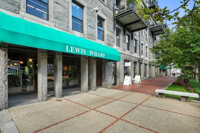 a view of a lake with a city