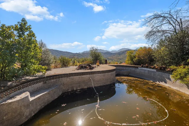 a view of mountain with outdoor space
