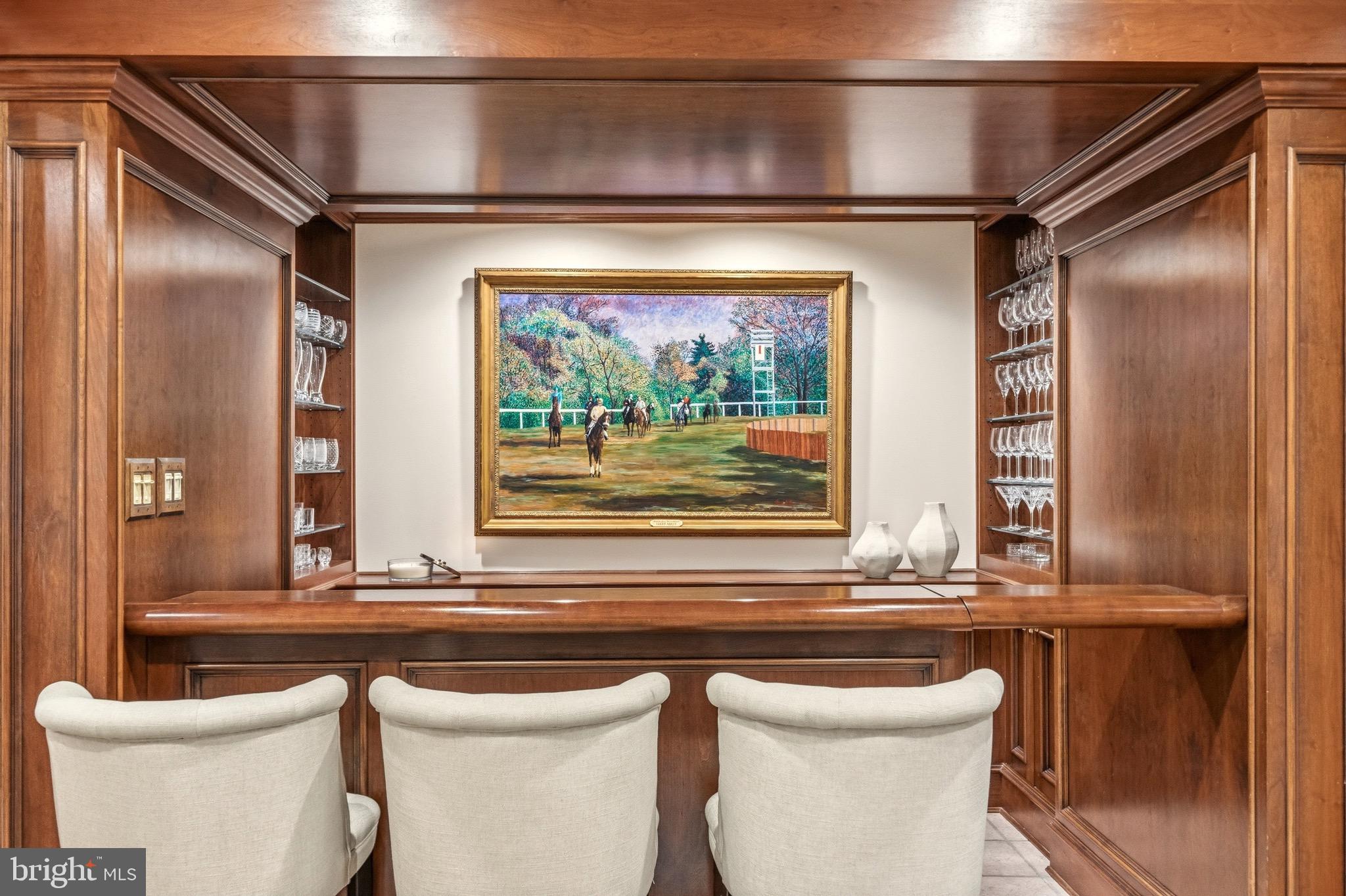 4956 Quebec Street Northwest Washington, DC 20016 - Photo 11 of 34 Custom Wood Bar