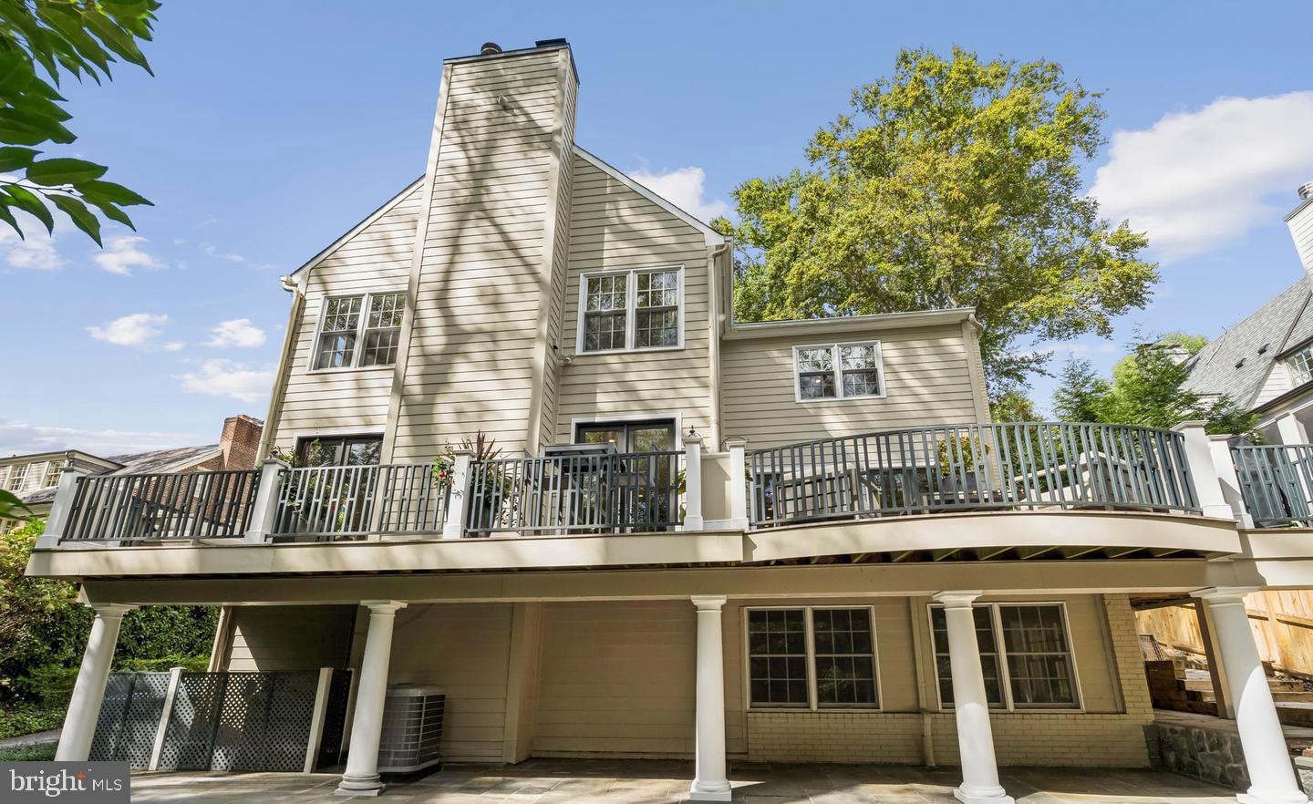 4956 Quebec Street Northwest Washington, DC 20016 - Photo 32 of 34 Rear deck off of kitchen and family