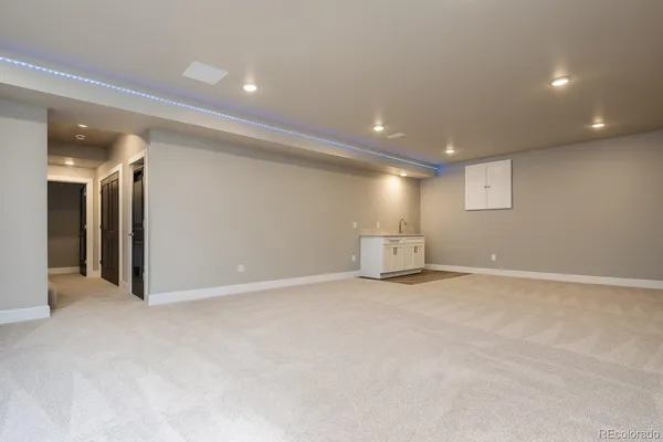 a view of an empty room