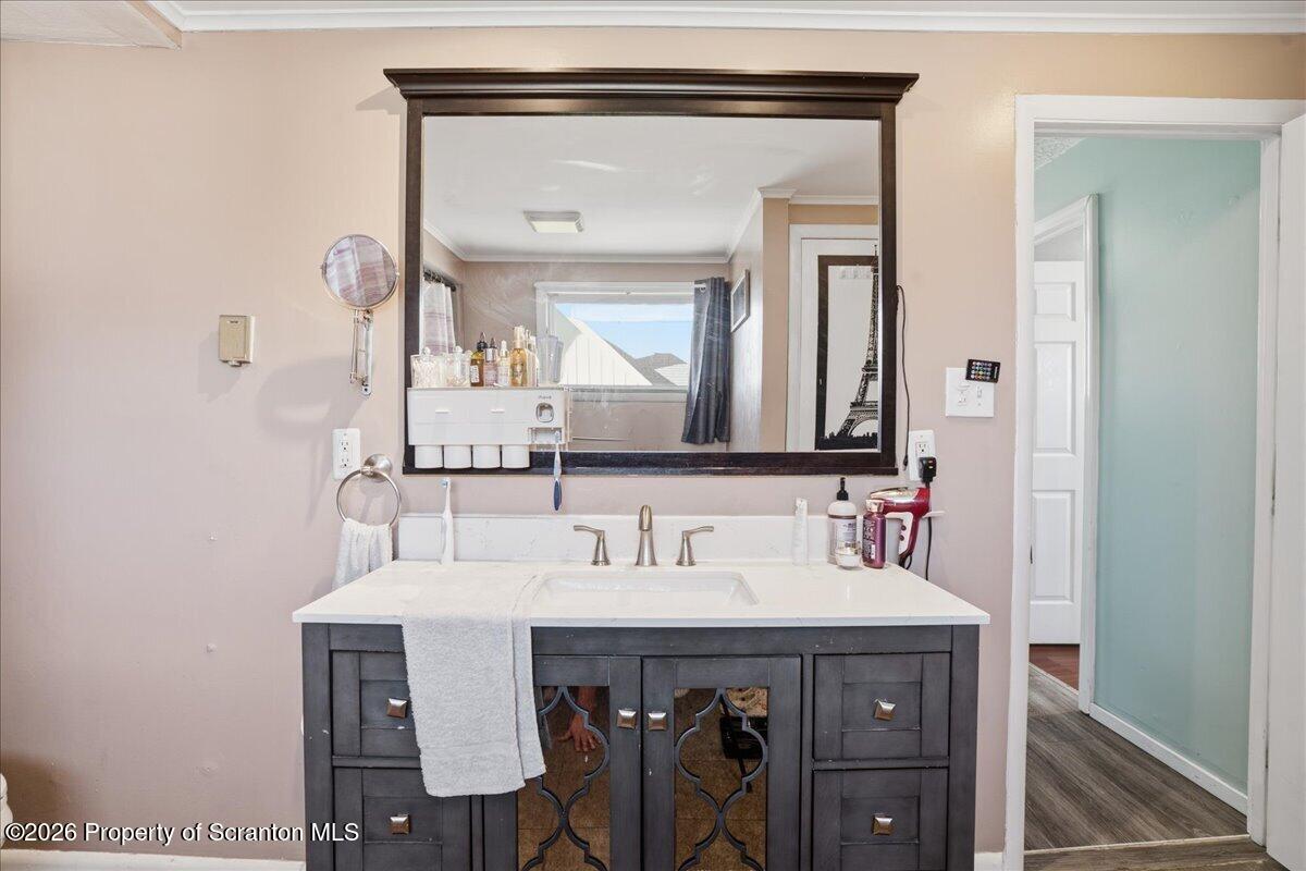 227 Reese Street Scranton, PA 18508 - Photo 28 of 56 a bathroom with a sink and a mirror