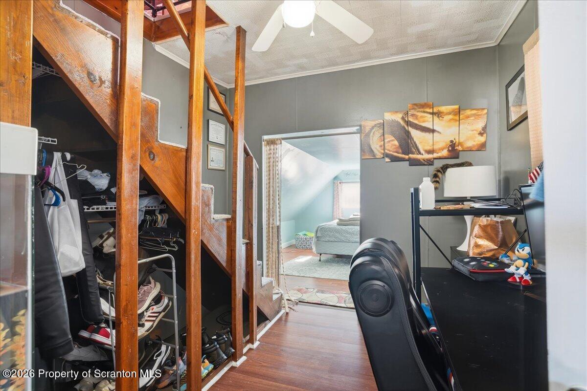 227 Reese Street Scranton, PA 18508 - Photo 29 of 56 a view of walk in closet with clothes and shoes