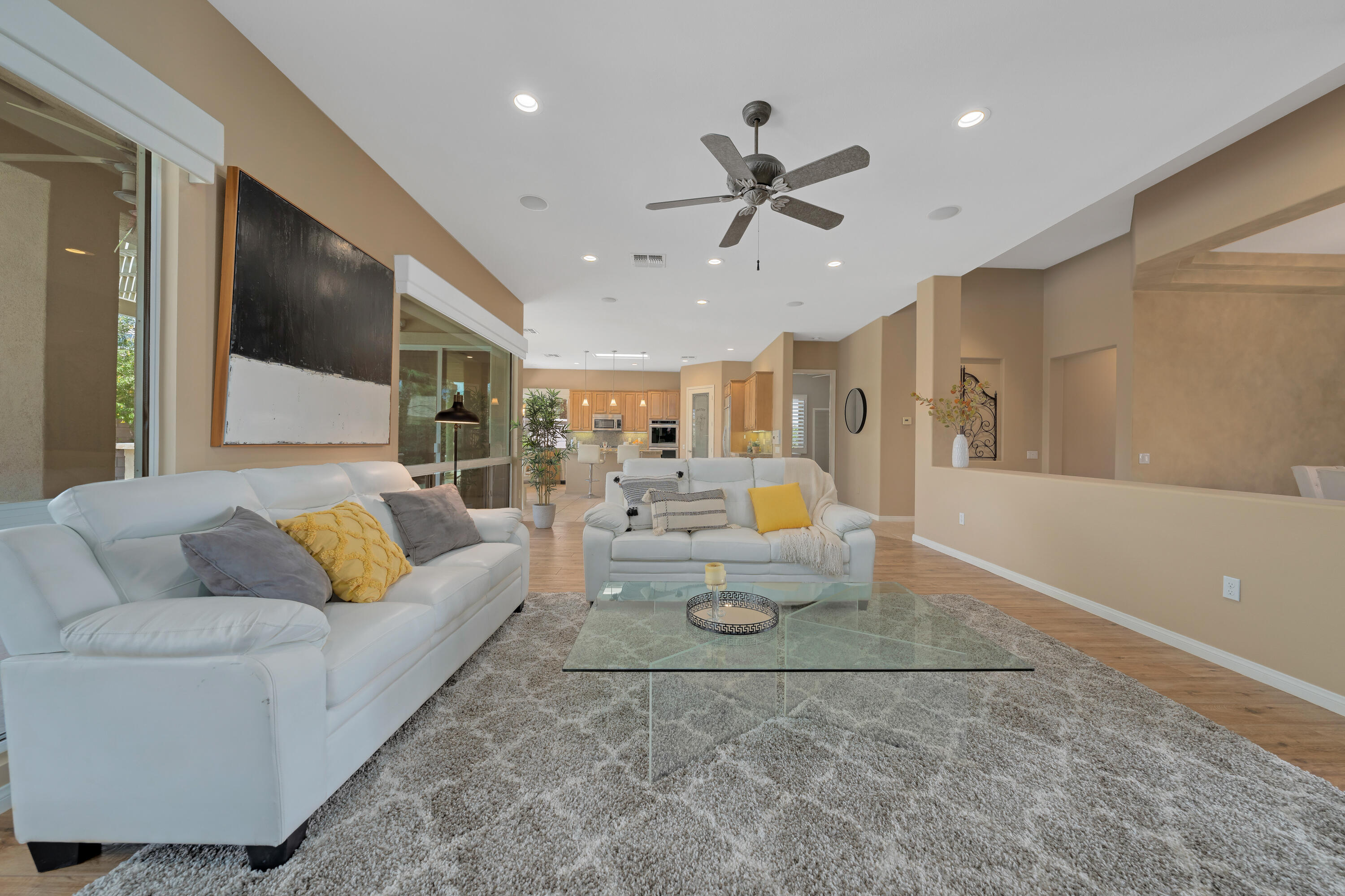 35691 Talus Lane Palm Desert, CA 92211 - Photo 18 of 39 a living room with furniture and a view of kitchen