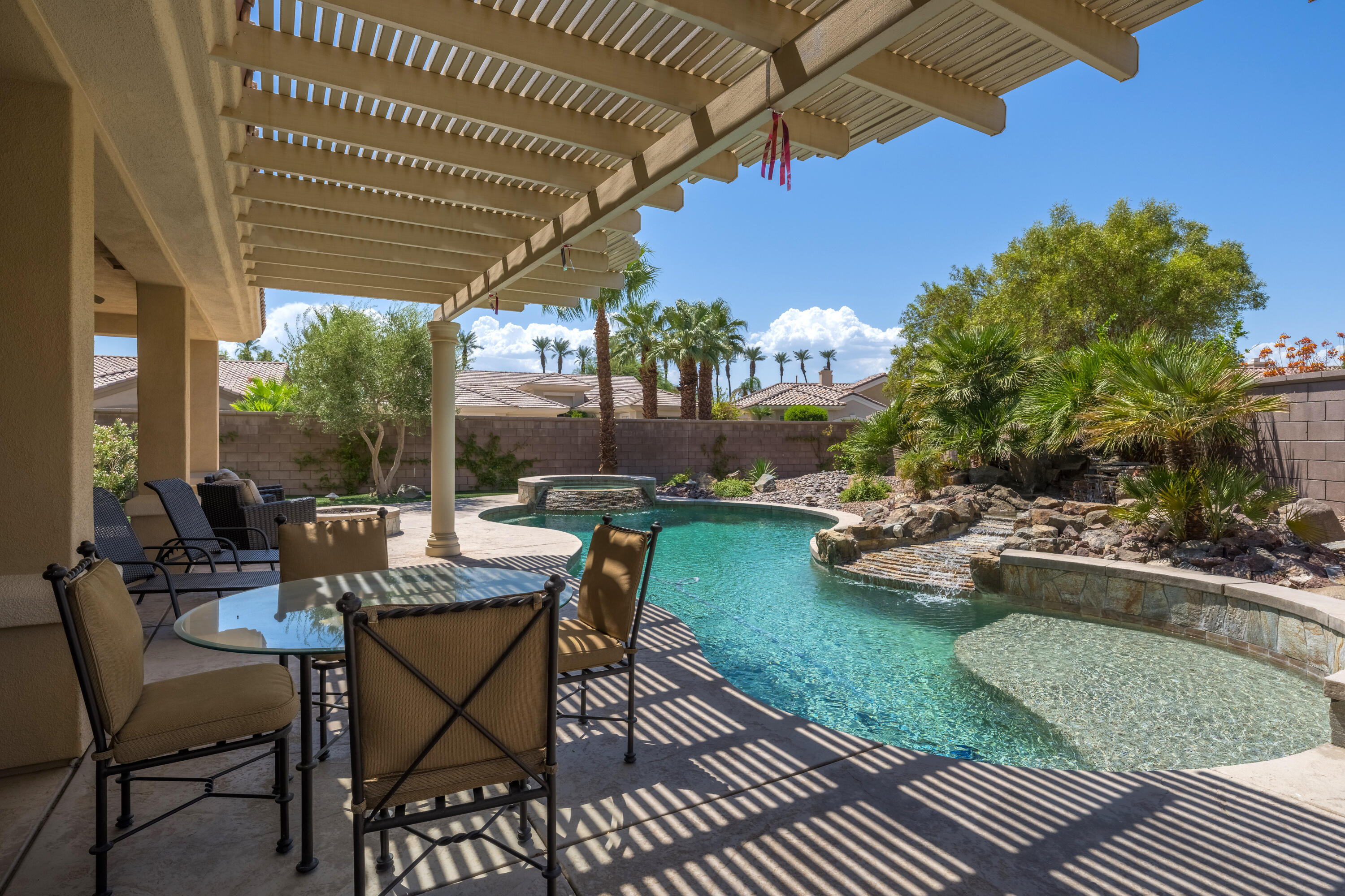 35691 Talus Lane Palm Desert, CA 92211 - Photo 2 of 39 a view of a backyard with sitting area