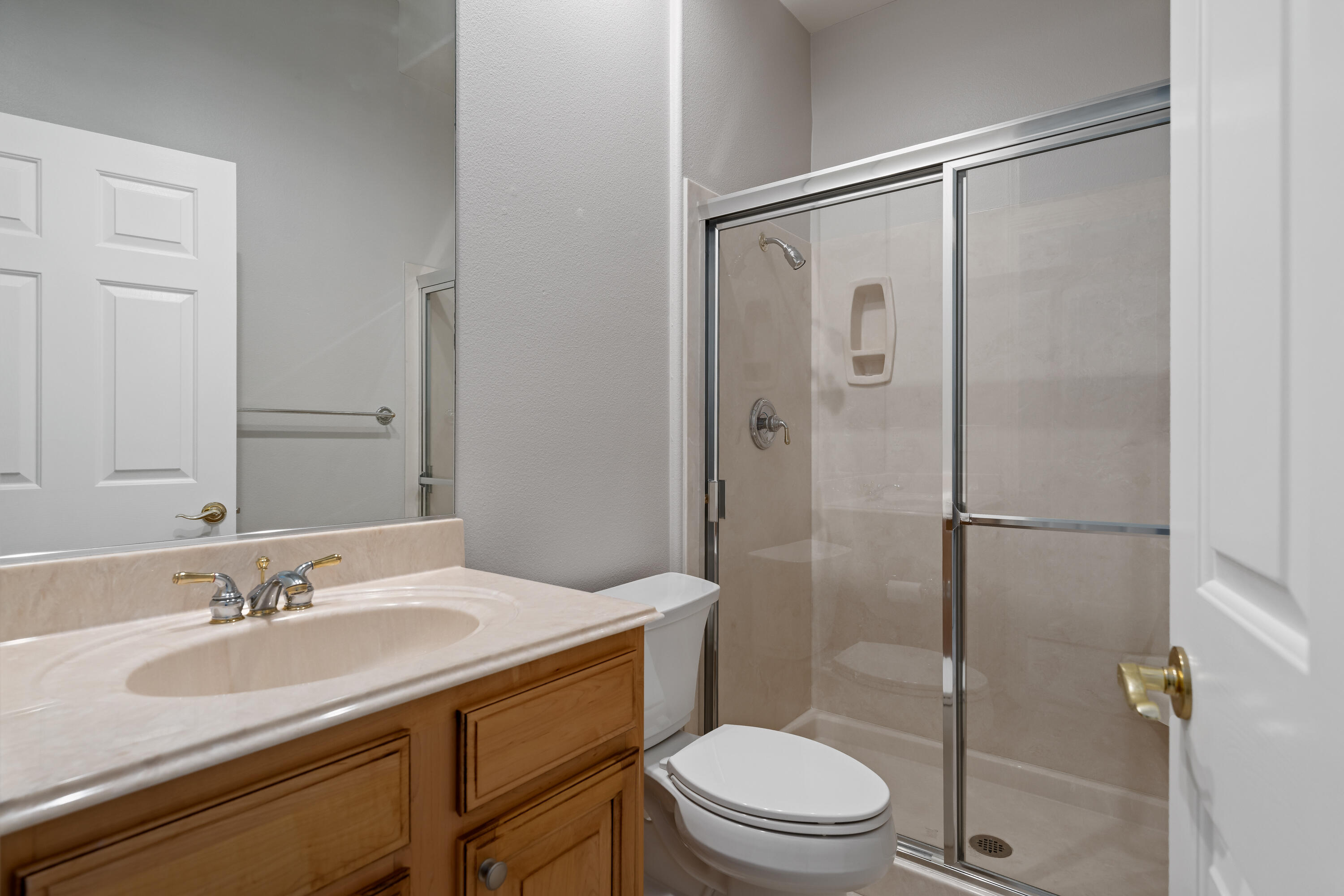 35691 Talus Lane Palm Desert, CA 92211 - Photo 32 of 39 a bathroom with a sink toilet and shower