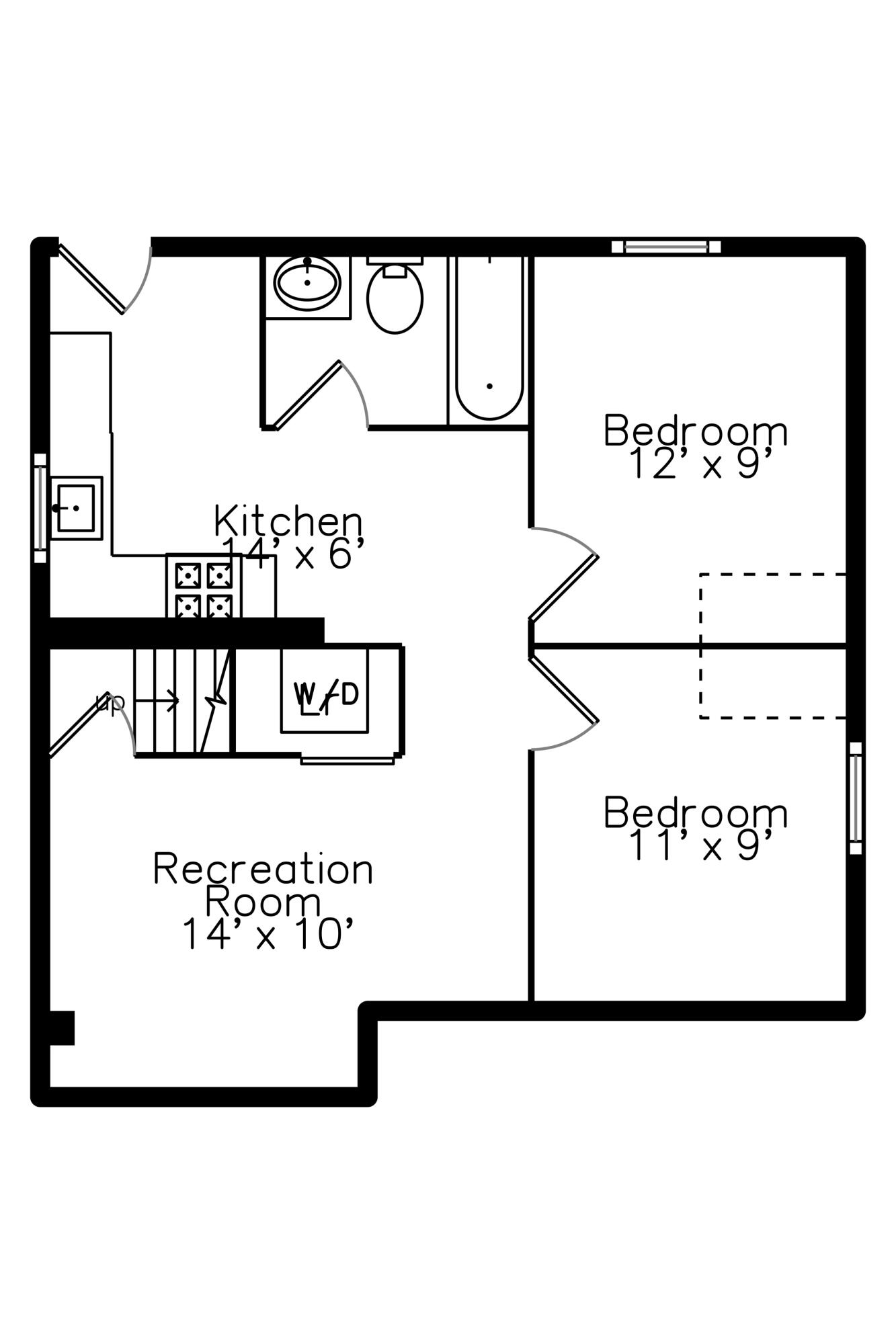 1319 West Textile Road, Unit 2 Ann Arbor, MI 48108 - Photo 2 of 27 basement2_floorhc
