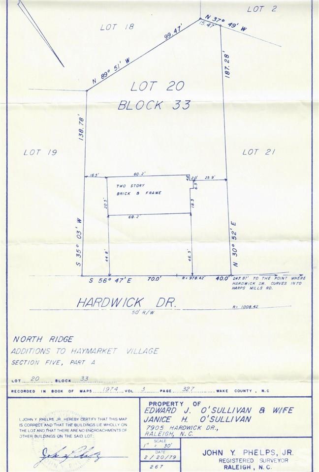 7905 Hardwick Drive Raleigh, NC 27615 - Photo 24 of 26 For lot lines only