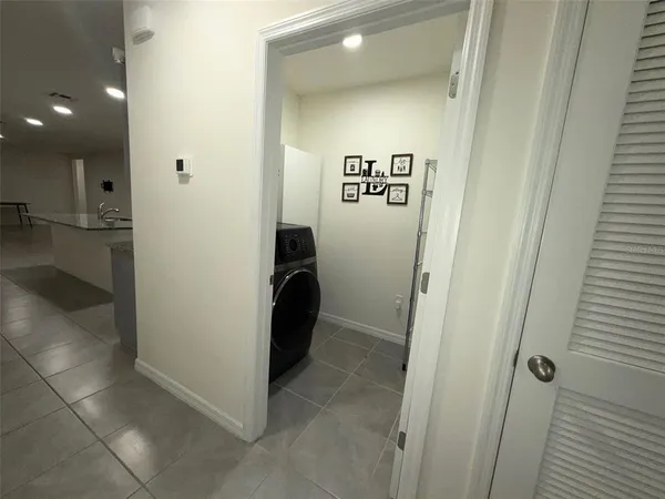 a view of a hallway with a hallway