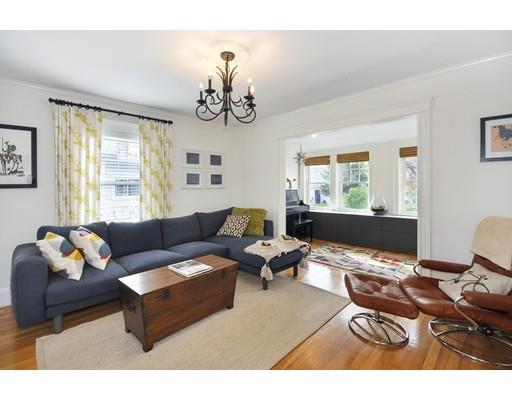 121 Overlook Road Arlington, MA 02474 - Photo 5 of 30 a living room with furniture or couch and two windows