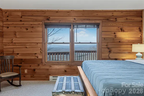a view of balcony with a chair