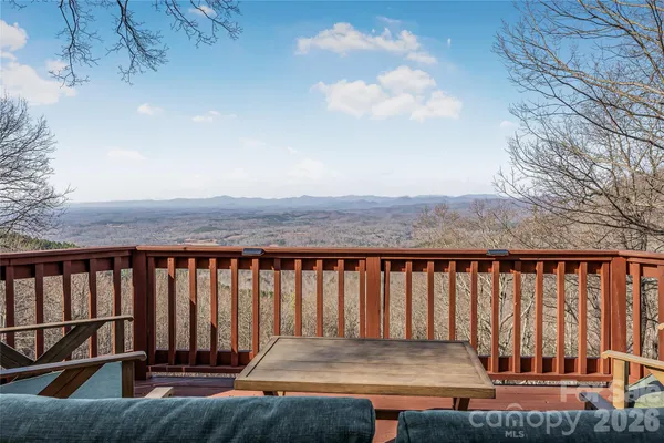 a view of wooden deck