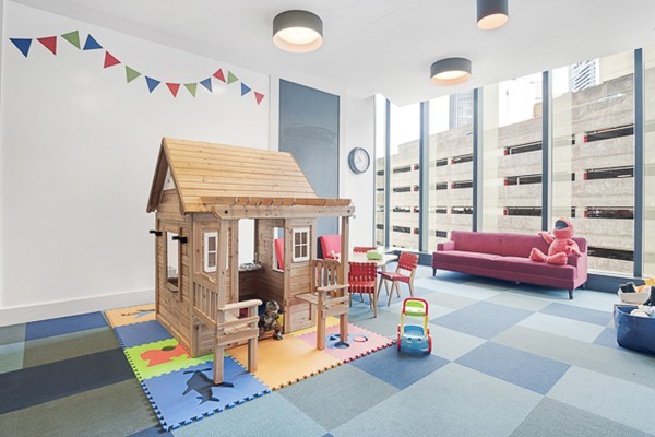1 Franklin Street, Unit 3701 Boston, MA 02110 - Photo 20 of 26 a living room with furniture and next to a window