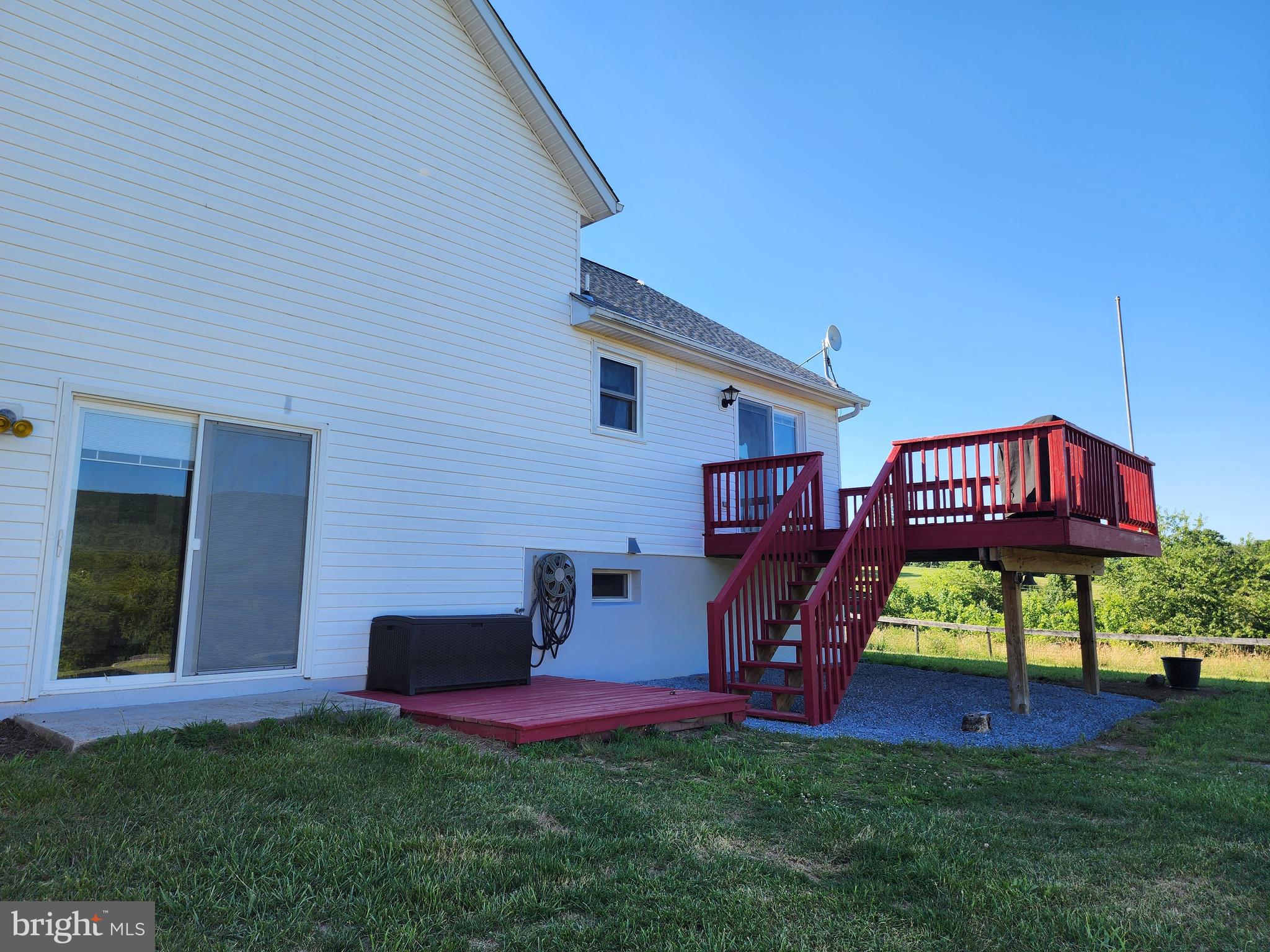12407 Swain Road Little Orleans, MD 21766 - Photo 39 of 77 Home Rear View Ground Level Entry to Family Room