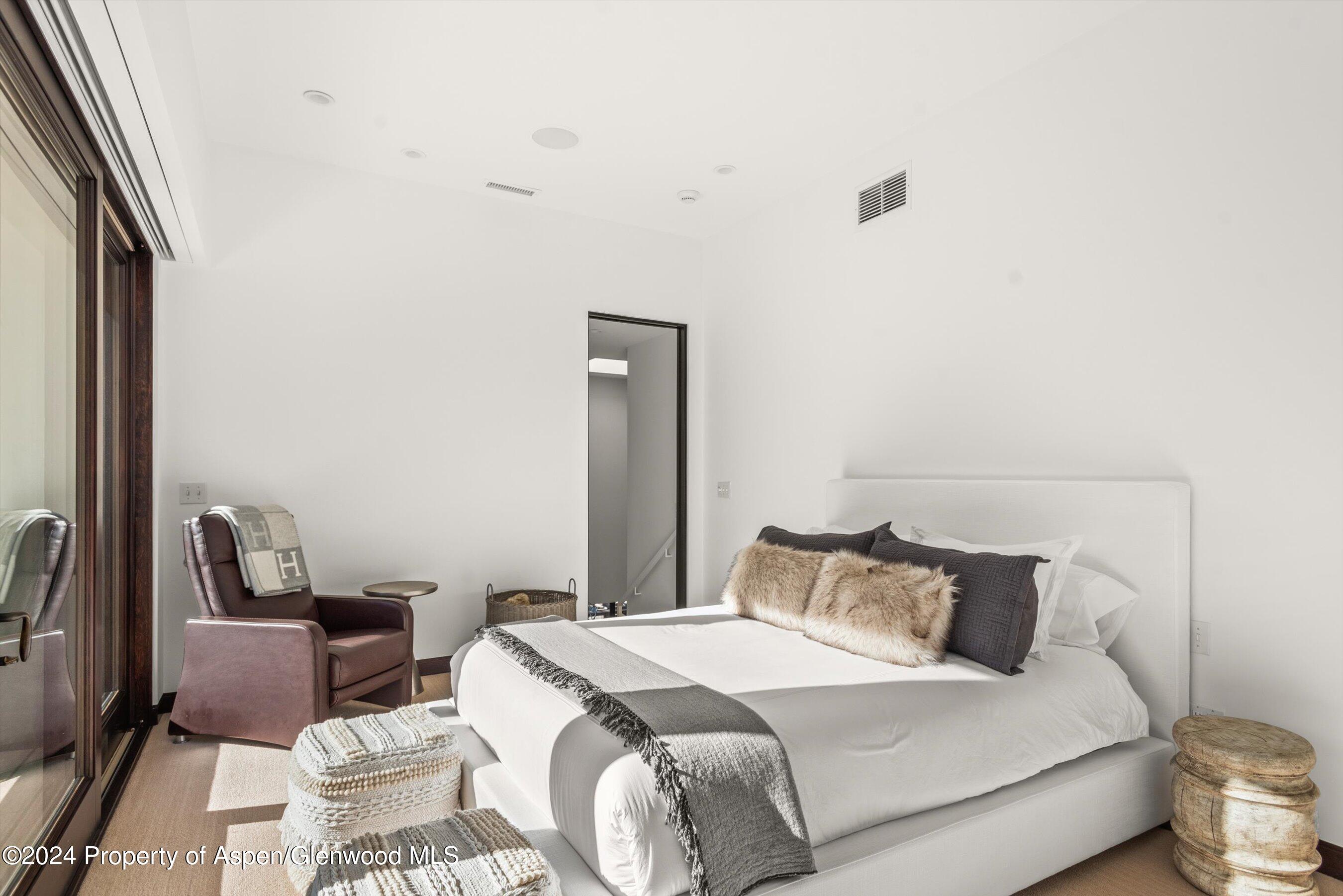 25 Nighthawk Drive Aspen, CO 81611 - Photo 26 of 34 a bedroom with a bed and a couch