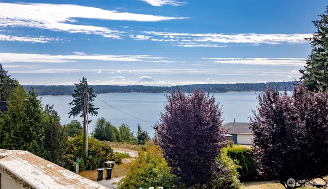 a view of outside space with mountain view