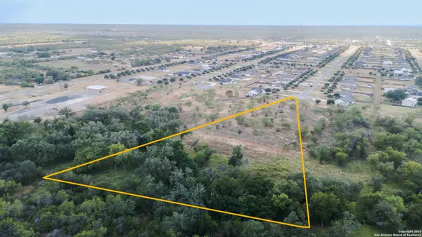 an aerial view of beach