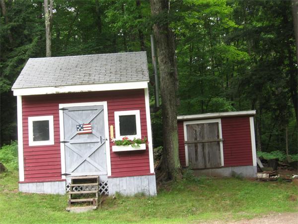 44 Old Main Road Worthington, MA 01098 - Photo 9 of 15 a view of a backyard with a garden