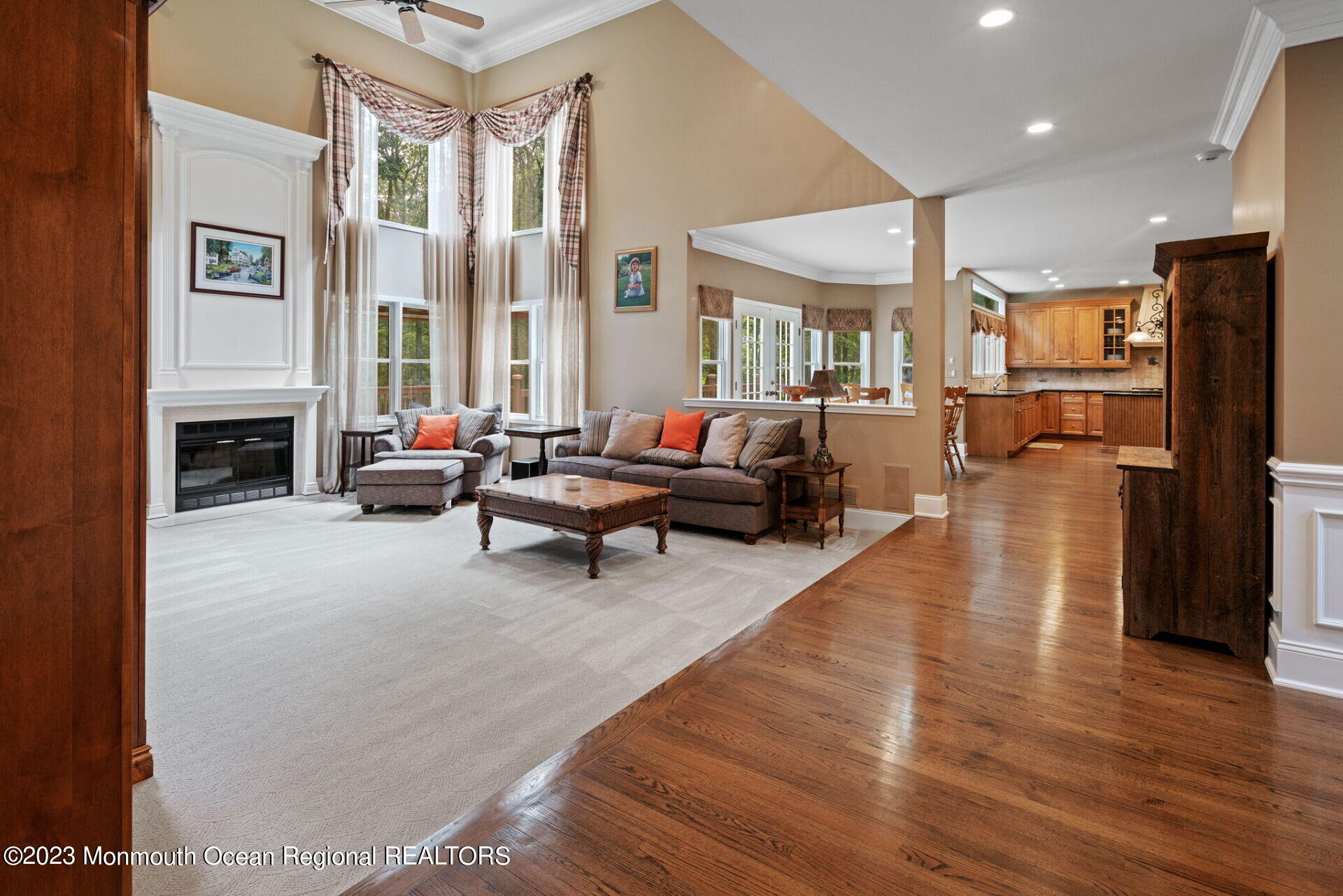 81 Agress Road Millstone Township, NJ 08535 - Photo 10 of 35 a living room with furniture and a fireplace