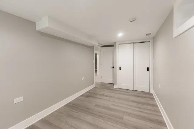 a view of an empty room