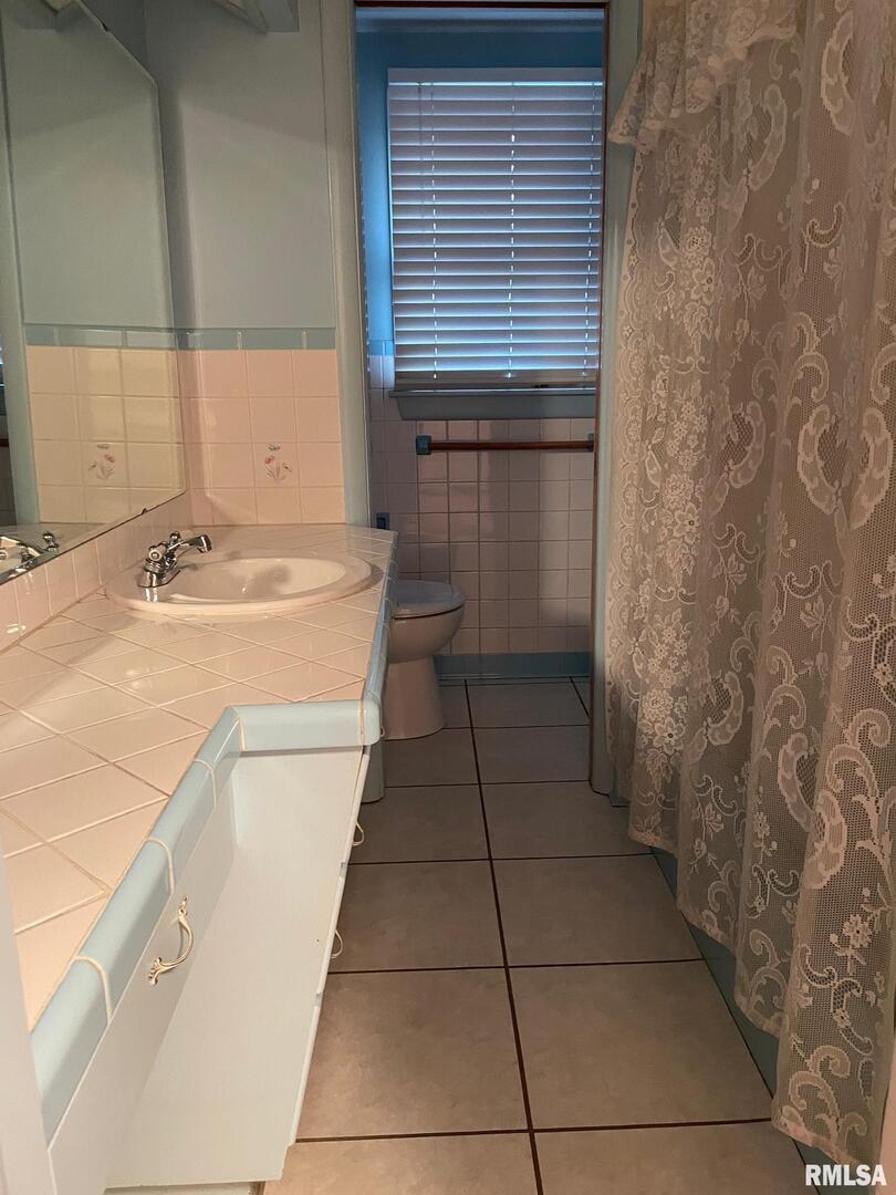 901 Elm Street Carmi, IL 62821 - Photo 15 of 21 a bathroom with a sink a toilet and a bathtub