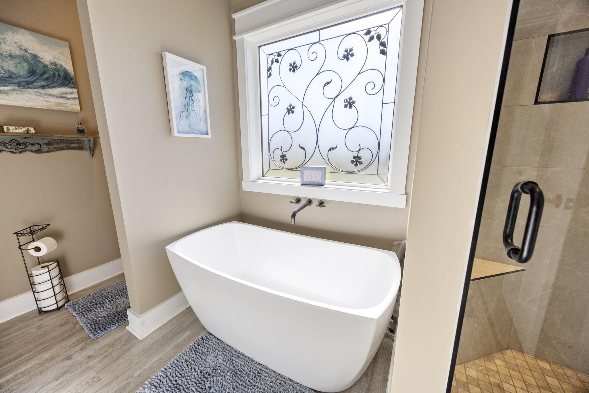 3575 Eastbrook Road Estill Springs, TN 37330 - Photo 10 of 36 a white bath tub sitting next to a white sink and vanity