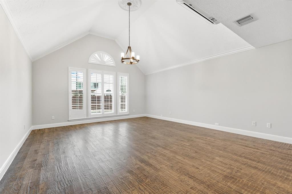 7632 Tallow Drive Irving, TX 75063 - Photo 12 of 40 Primary bedroom overlooking pool
