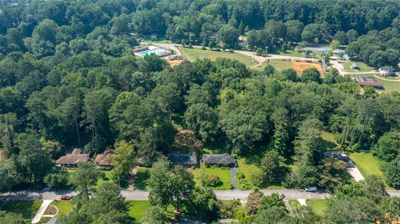 2343 Hunting Valley Drive Decatur, GA 30033 - Photo 66 of 71 an aerial view of residential house with outdoor space and trees all around