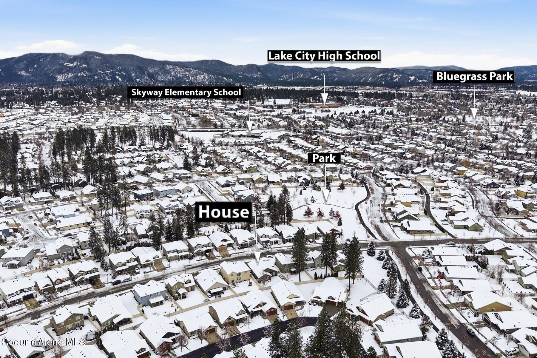 6861 Cornwall Street Coeur D'Alene, ID 83815 - Photo 3 of 25 Aerial View