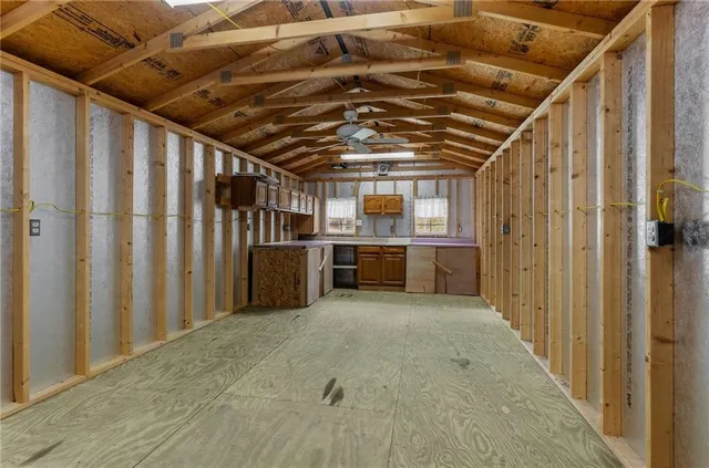 a view of a storage & utility room