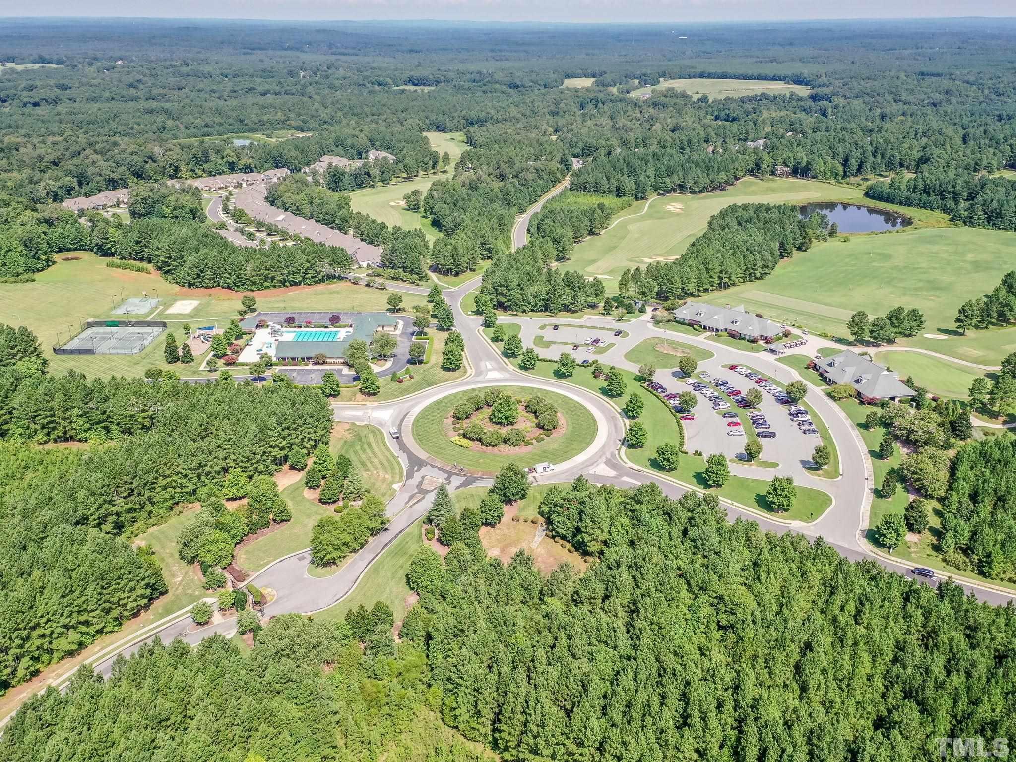162 Lookout Ridge Pittsboro, NC 27312 - Photo 26 of 37 an aerial view of residential house with outdoor space