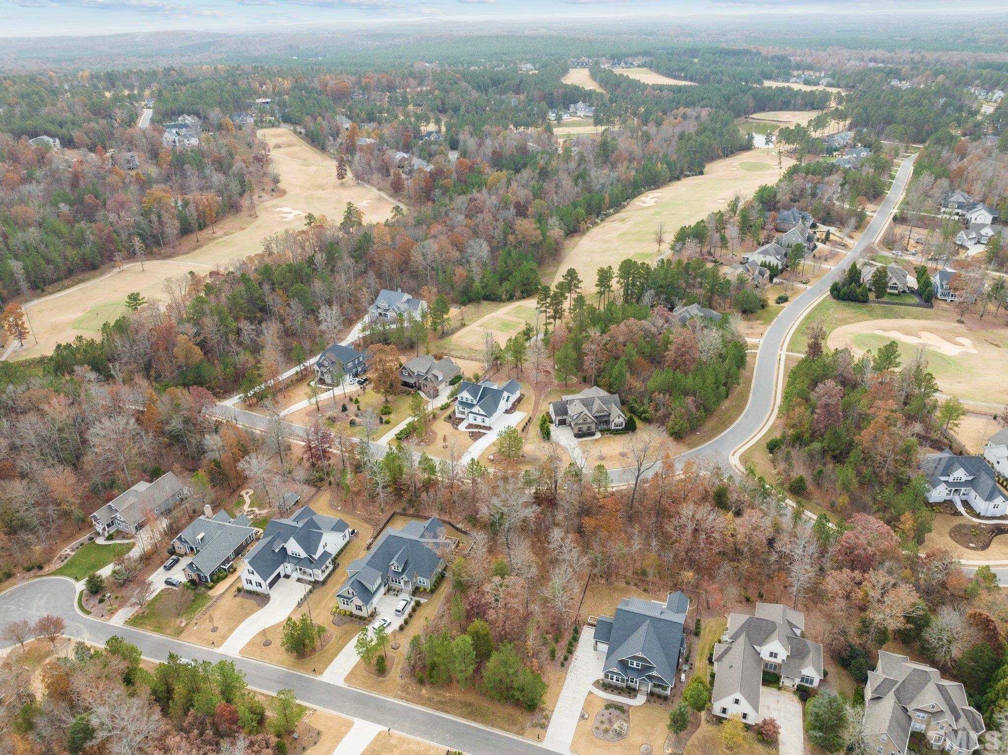 162 Lookout Ridge Pittsboro, NC 27312 - Photo 10 of 37 an aerial view of residential houses with outdoor space