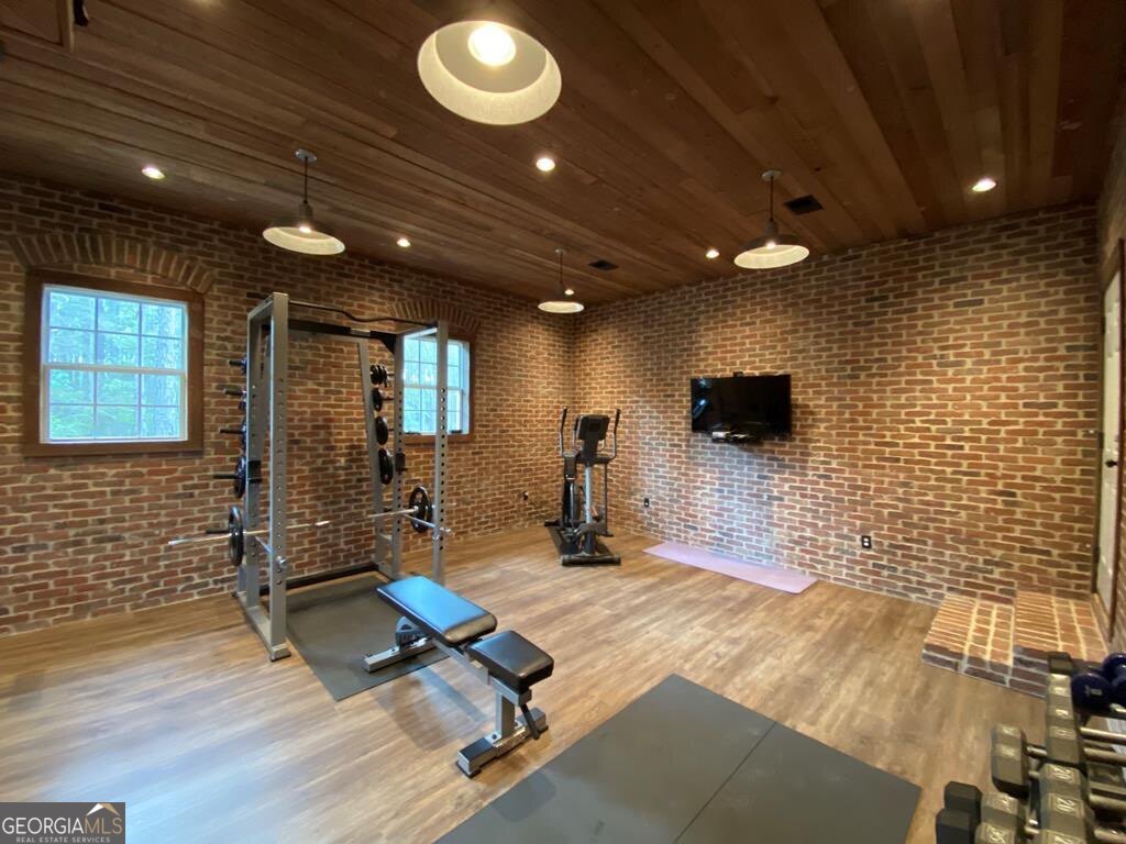 3 Chestnut Road Hazlehurst, GA 31539 - Photo 42 of 66 a view of a room with gym equipment