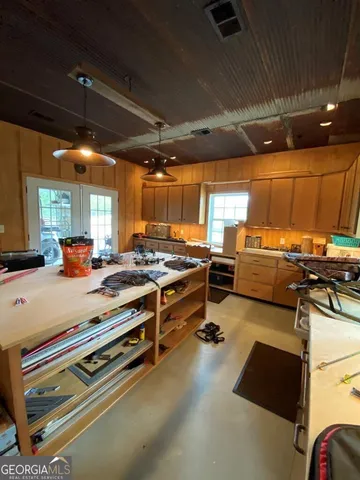 a aerial view of a house