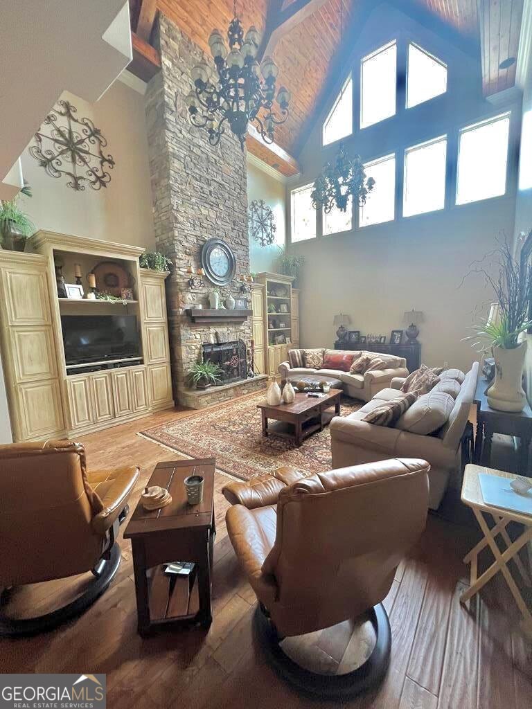 3 Chestnut Road Hazlehurst, GA 31539 - Photo 8 of 66 a living room with furniture and a fireplace