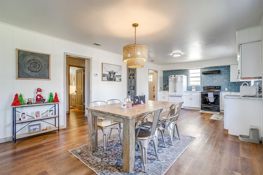 610 North Mesquite Hico, TX 76457 - Photo 10 of 34 Dining room with wood finished floors