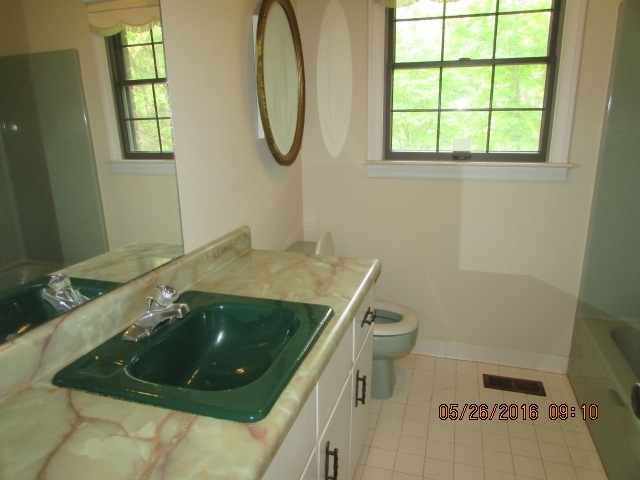 5835 Huddersfield Road Macon, GA 31210 - Photo 15 of 19 a bathroom with a sink a toilet and a mirror