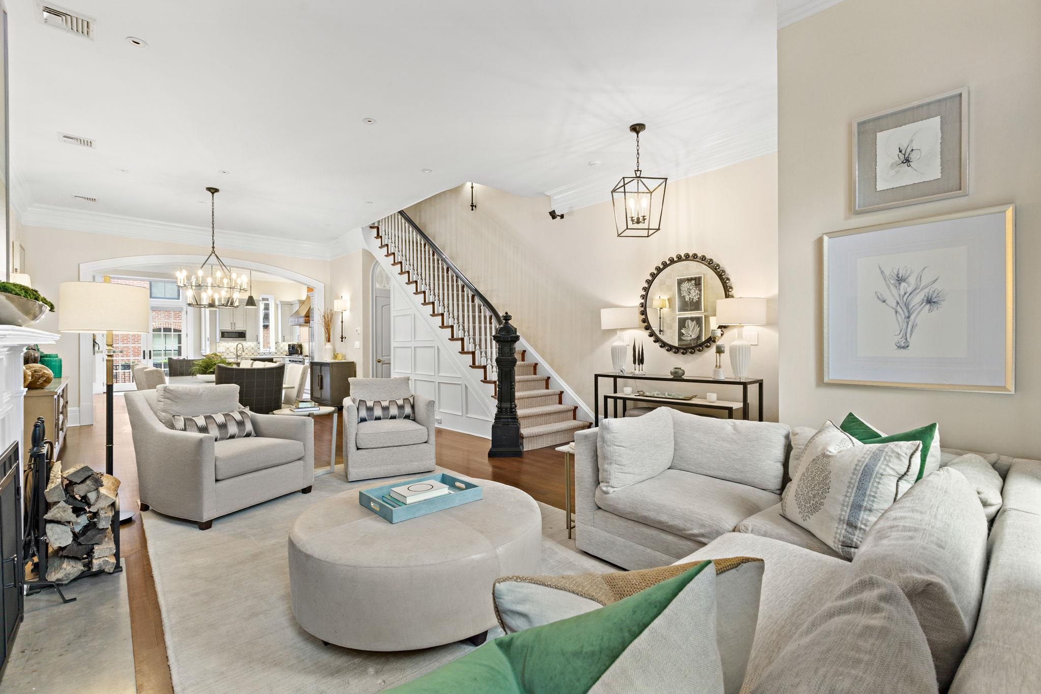 630 Hudson Street Hoboken, NJ 07030 - Photo 1 of 50 a living room with furniture a rug and a chandelier