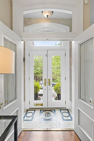 a view of a entryway door of the house