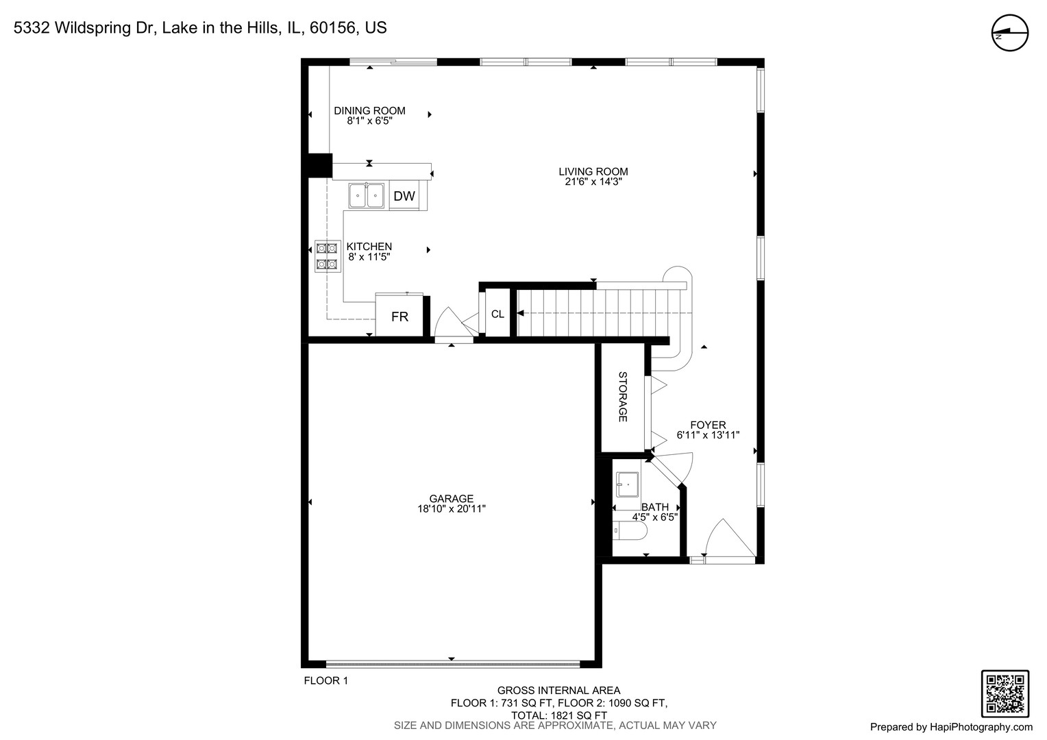5332 Wildspring Drive, Unit 5332 Lake In The Hills, IL 60156 - Photo 27 of 29 a picture of a floor plan