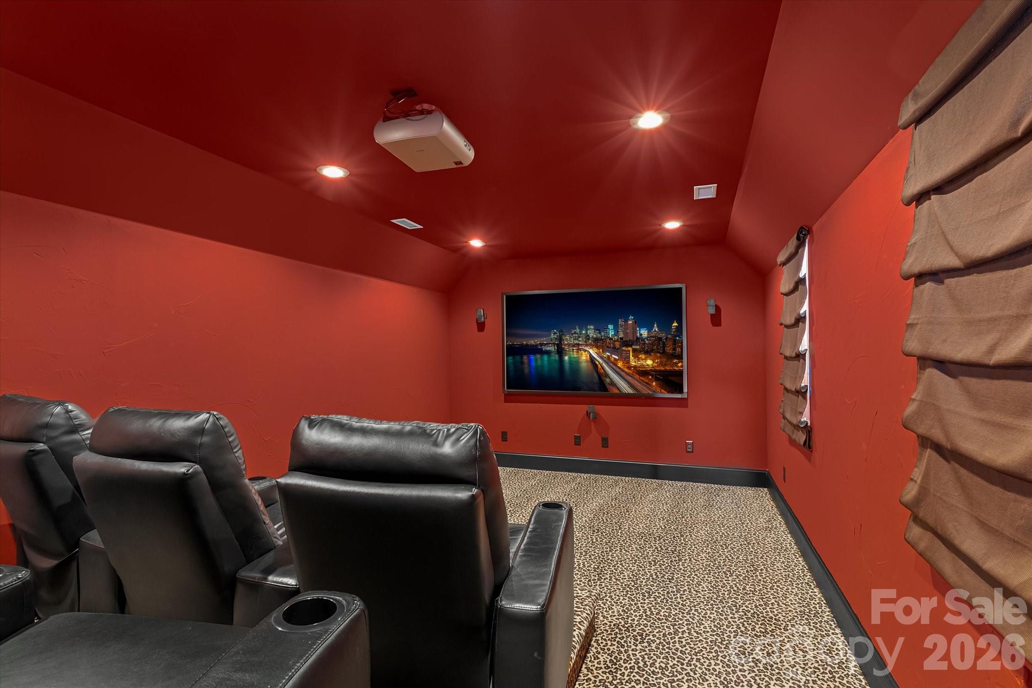 368 Players Ridge Road Hickory, NC 28601 - Photo 24 of 48 a projector room with furniture