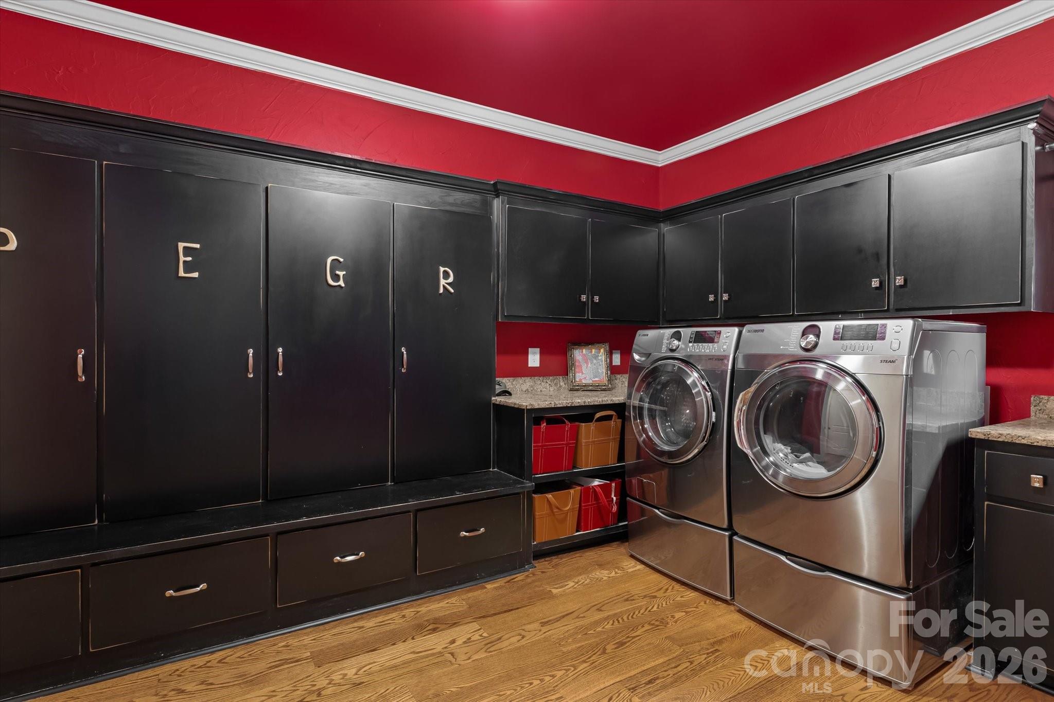 368 Players Ridge Road Hickory, NC 28601 - Photo 36 of 48 a utility room with dryer washer and closet